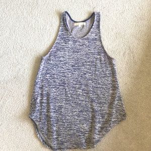 Monk and Lou knit high neck racer-back tank